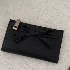 Kate Spade Black Leather Wallet and Card Holder